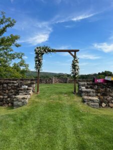 Wooden Wedding Arch For Ceremony At Paramount Country Club